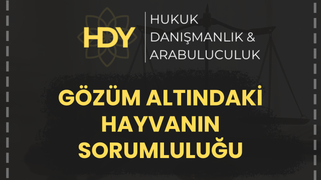 Gözetim Altındaki Hayvanın Sorumluluğu